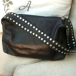 MAURIZIO TAIUTI leather shoulder bag